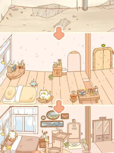 Αναβάθμιση δωματίων στο Idle Cat Hotel